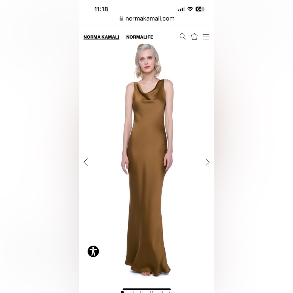 Norma Kamali Maria Gown NWT size L.